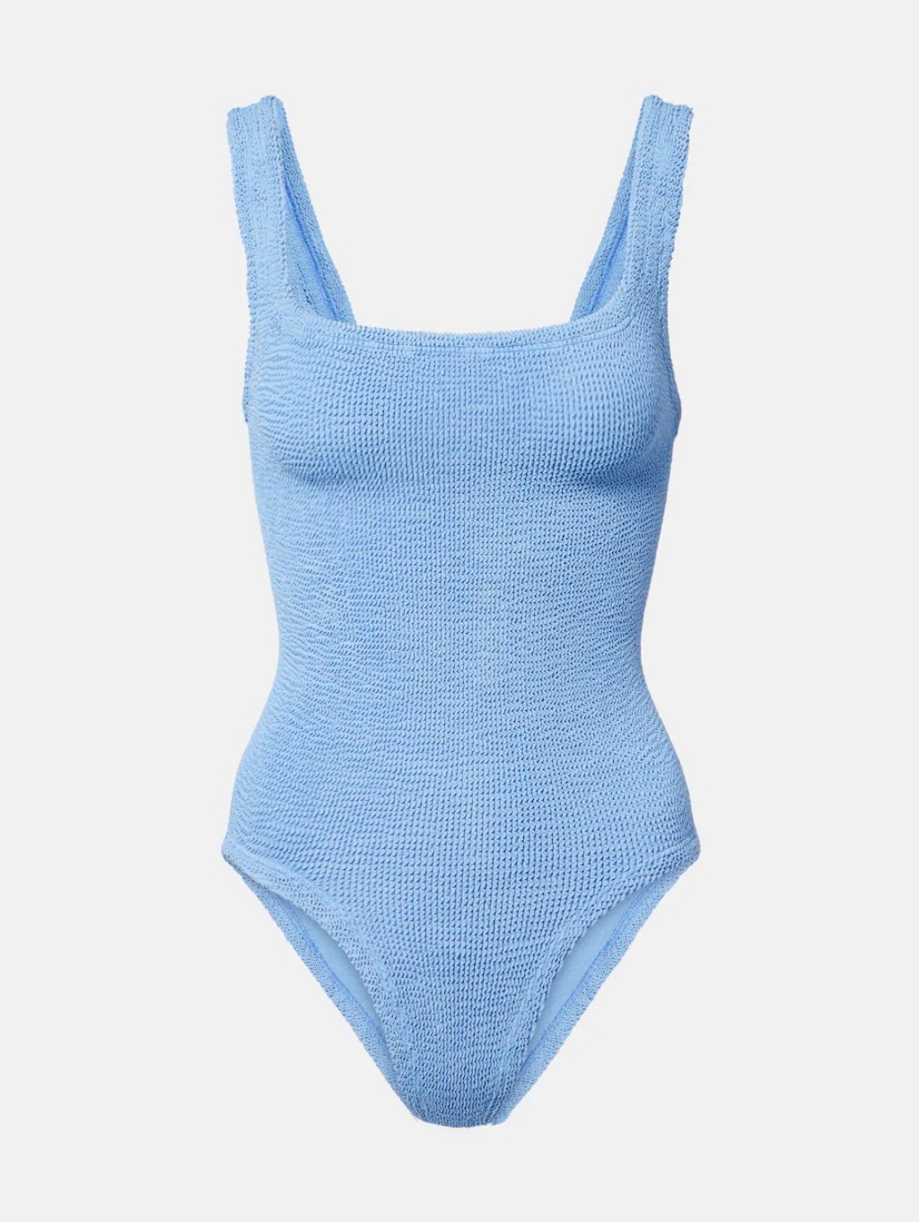 Hunza G Square Neck Blue Swimsuit
